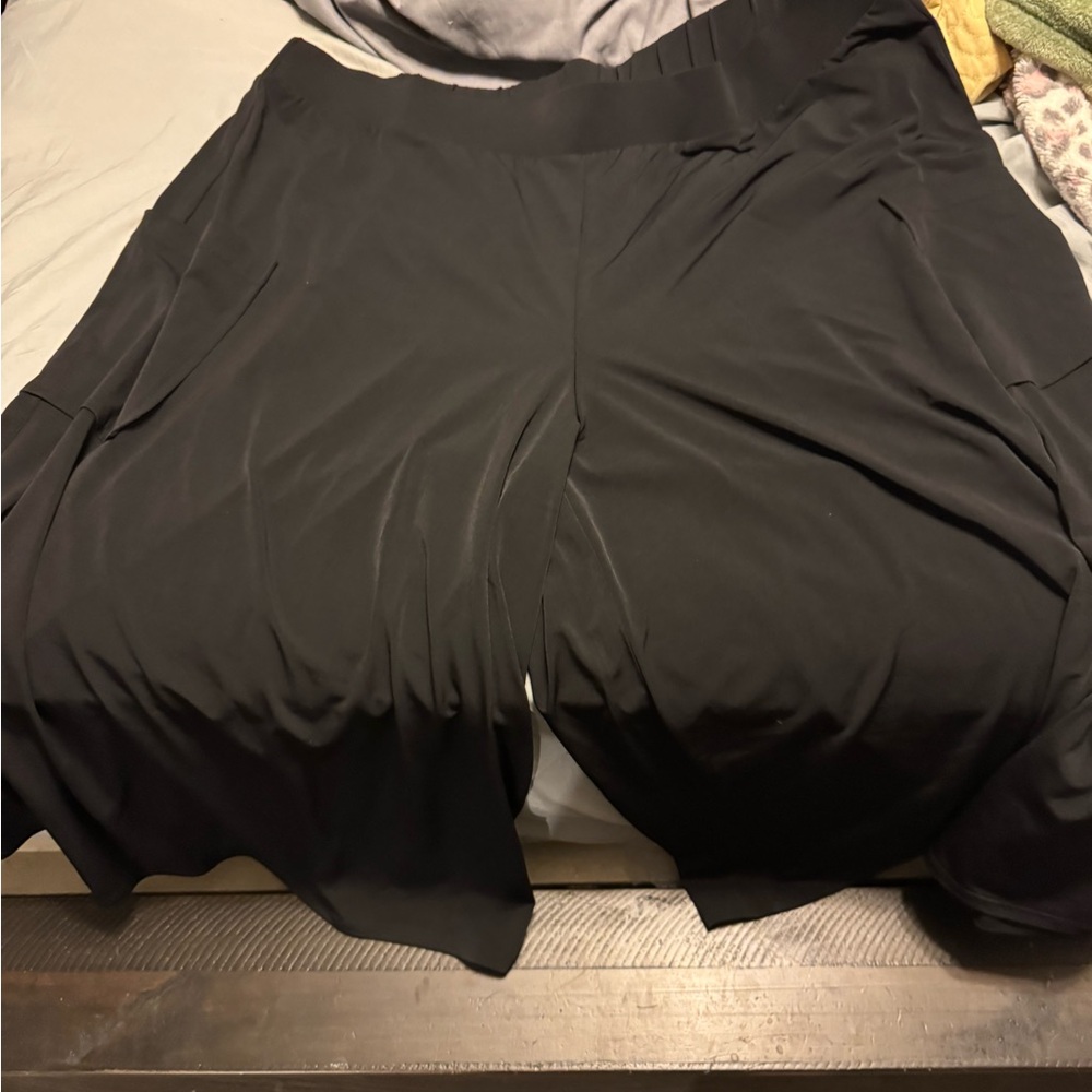 Lane Bryant Black Relaxed Wide Leg Pants